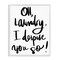Stupell Industries Laundry I Despise You Framed Giclee, design by SD Graphics Studio